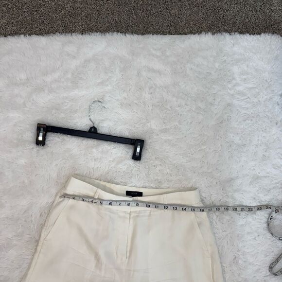 J. Crew Cupro Blend Women's Trouser in Ivory B1237 Size 6 - Picture 15 of 16